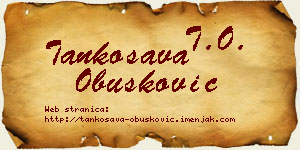 Tankosava Obušković vizit kartica